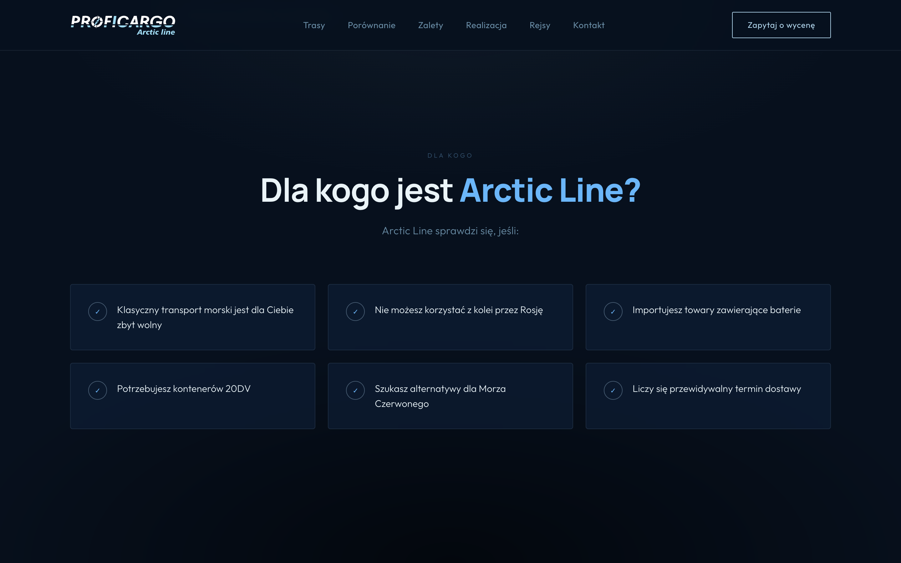 Six key benefits of Arctic Line
